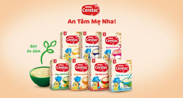 Nestlé CERELAC cho bé bữa ăn thơm ngon, giàu dưỡng chất và nhu cầu năng lượng mỗi ngày.