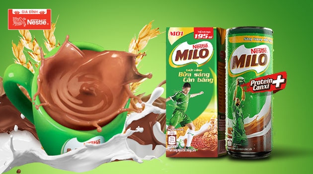 Uống Nestlé MILO mỗi ngày giúp bổ sung năng lượng và dưỡng chất cho trẻ