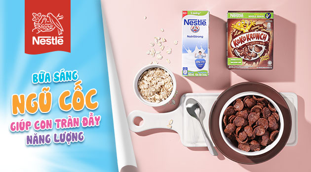 Bữa sáng NGŨ CỐC giúp con tràn đầy năng lượng