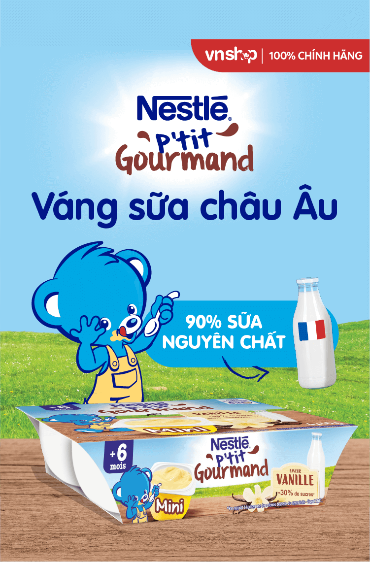 Cùng Nestlé đón chào thành viên mới: Váng Sữa Nestlé P’tit