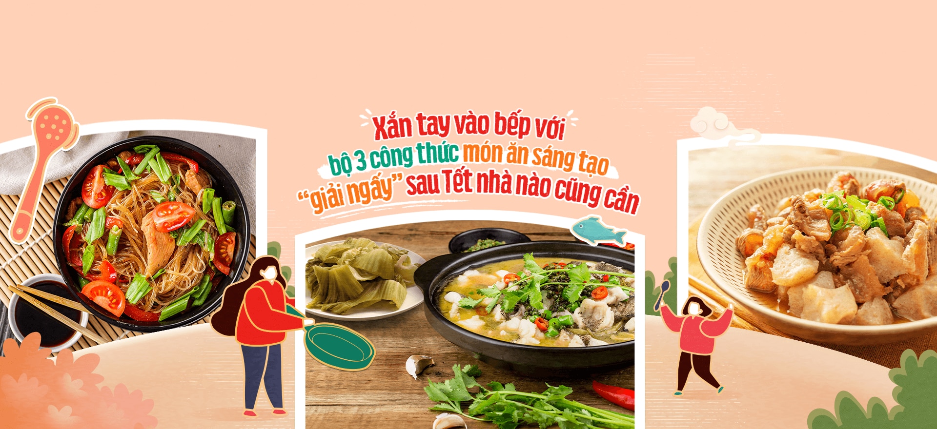 XẮN TAY VÀO BẾP VỚI BỘ 3 CÔNG THỨC MÓN ĂN SÁNG TẠO &quot;GIẢI NGẤY&quot; SAU TẾT NHÀ NÀO CŨNG CẦN