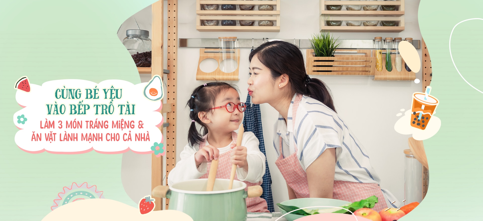 CÙNG BÉ YÊU VÀO BẾP TRỔ TÀI LÀM 3 MÓN TRÁNG MIỆNG VÀ ĂN VẶT LÀNH MẠNH CHO CẢ NHÀ