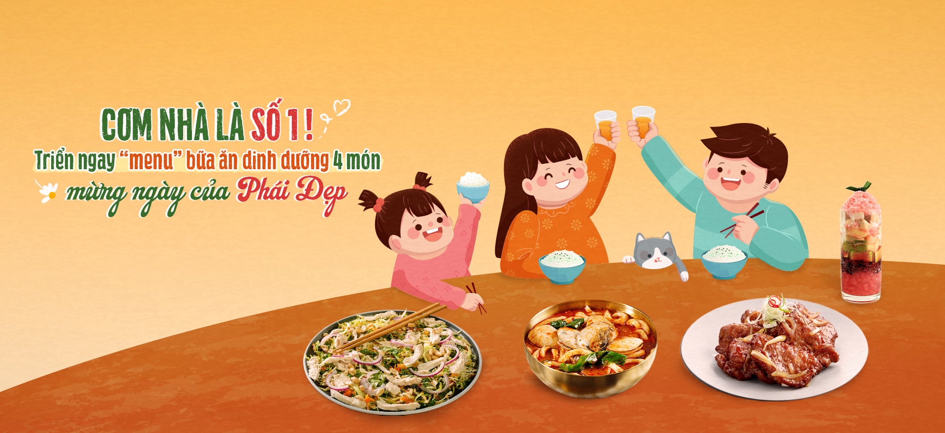 Cơm Nhà Là Số 1 - Triển Ngay “Menu” Bữa Ăn Dinh Dưỡng 4 Món Mừng Ngày Của Phái Đẹp