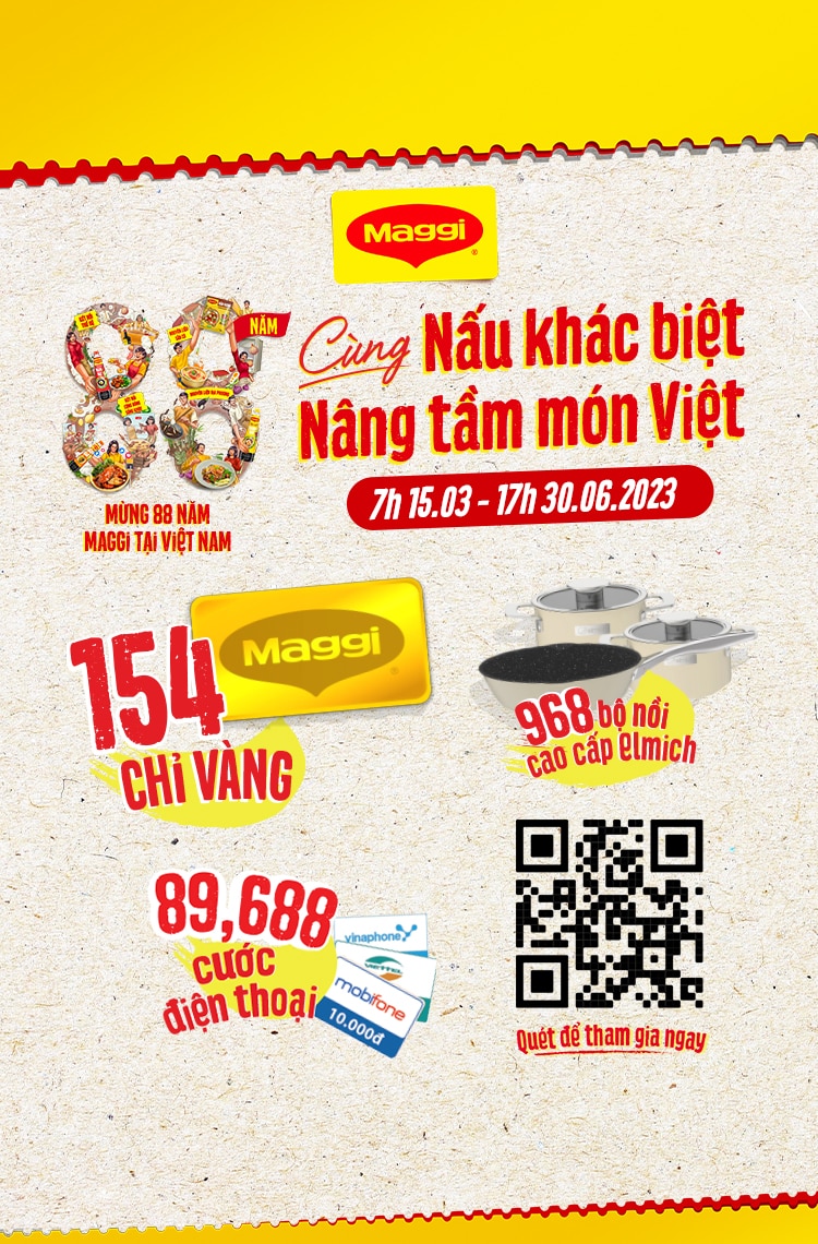 88 năm bạn và MAGGI cùng vào bếp để tạo nên khác biệt tích cực