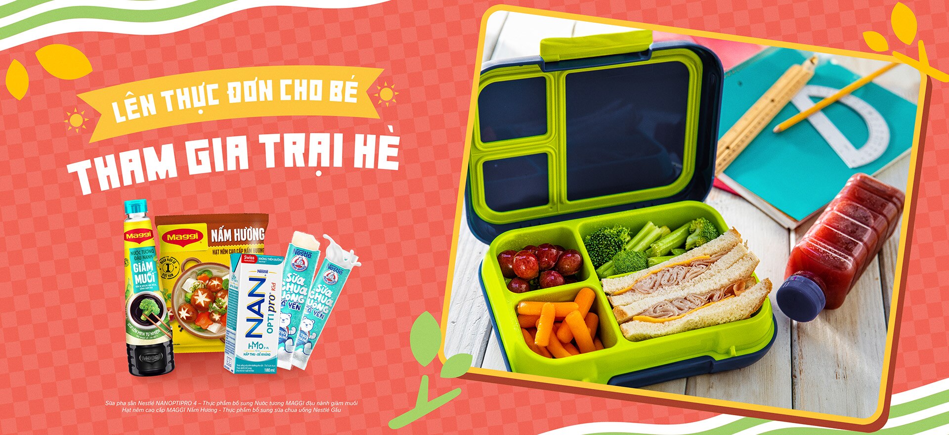 Lên Thực Đơn Mùa Hè Phù Hợp Hoạt Động Trại Hè Cho Bé