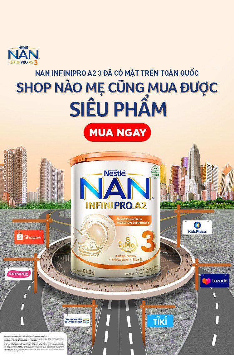 NAN INFINIPRO A2 3 Đã Có Mặt Toàn Quốc